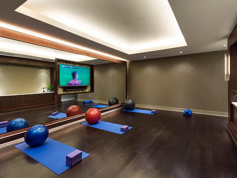 Complimentary yoga classes available in our yoga studio