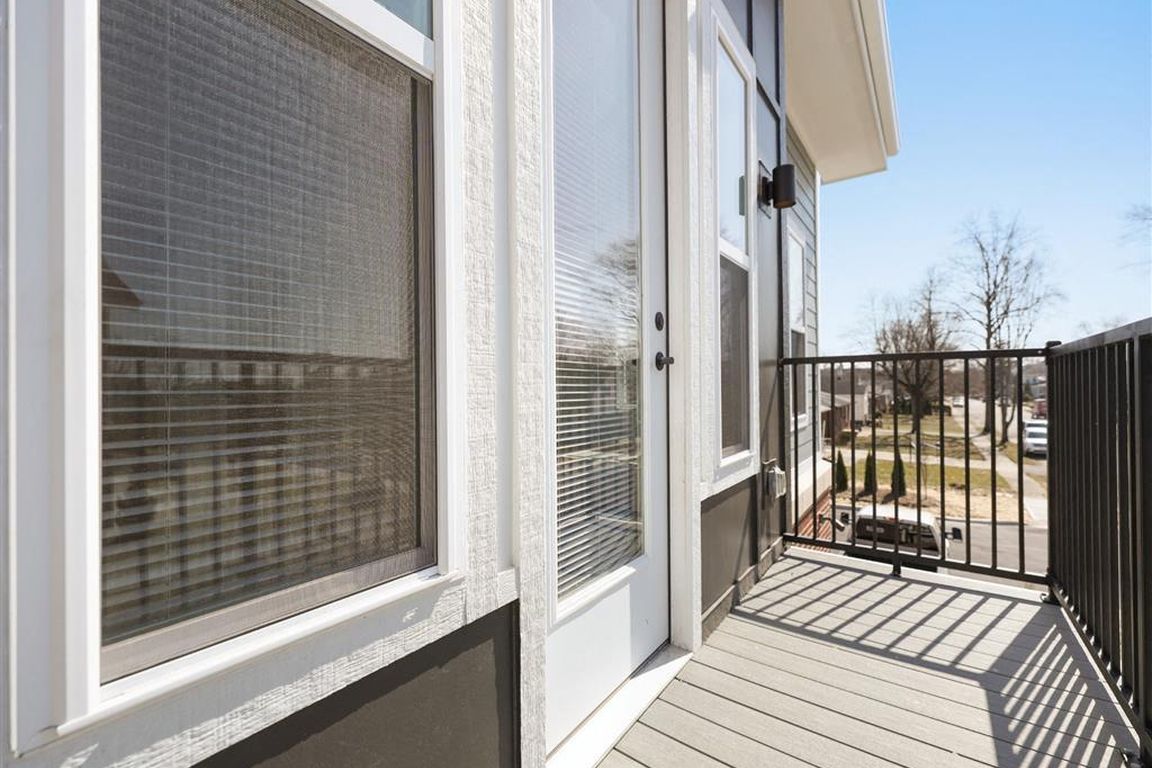 Private balconies at Ridgeview West in Fortville