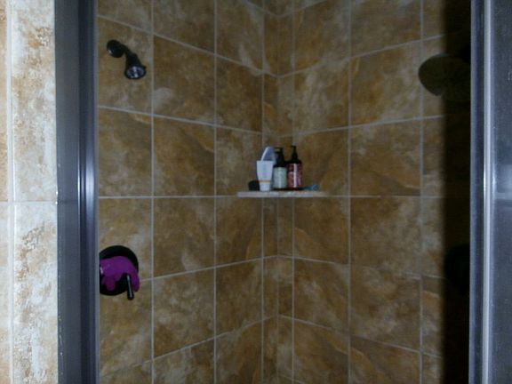Large walkin shower 