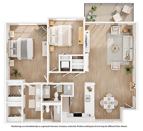Floor plan B3 - Renovated