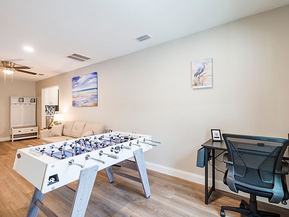 Work space and foosball table