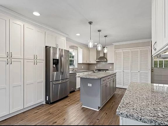 Ample cabinet storage in kitchen