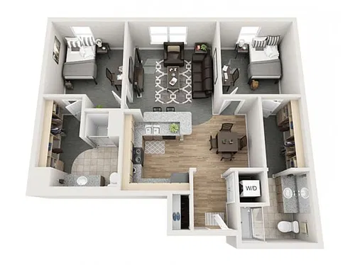 Floor plan 2X2 B4