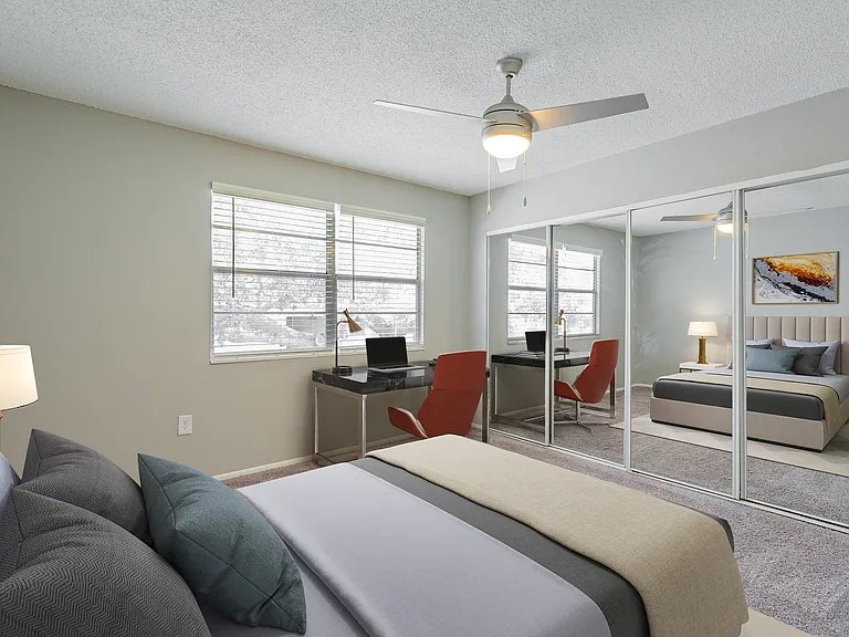 Virtually Staged Bedroom