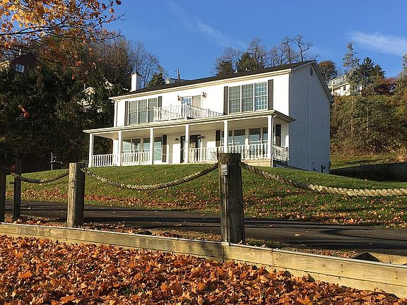 porch & balcony facing river