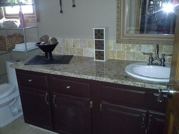 updated downstairs full bath