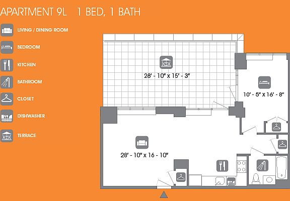 2nd image of 260 W 26th St APT 9L