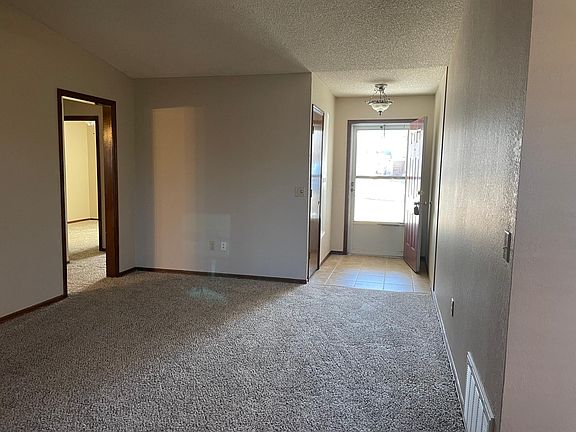 View of Front Door from Fireplace