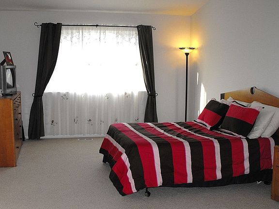Plenty of space in Master bedroom.