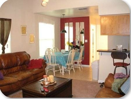 Living room and dining room (open concept)