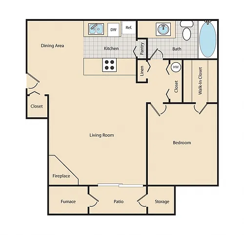 Floor plan The Dove