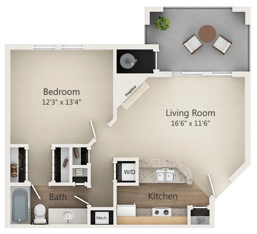 Floor plan The Peachtree
