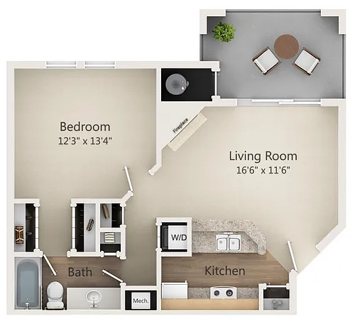 Floor plan The Peachtree