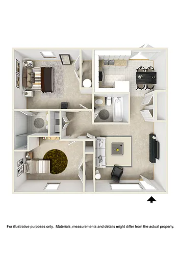 Floor plan 2 Bedroom