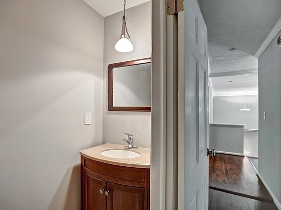 powder room in hall