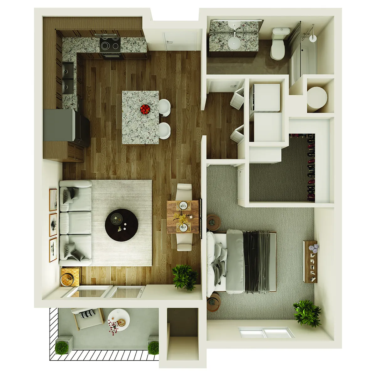 Floor plan Porter