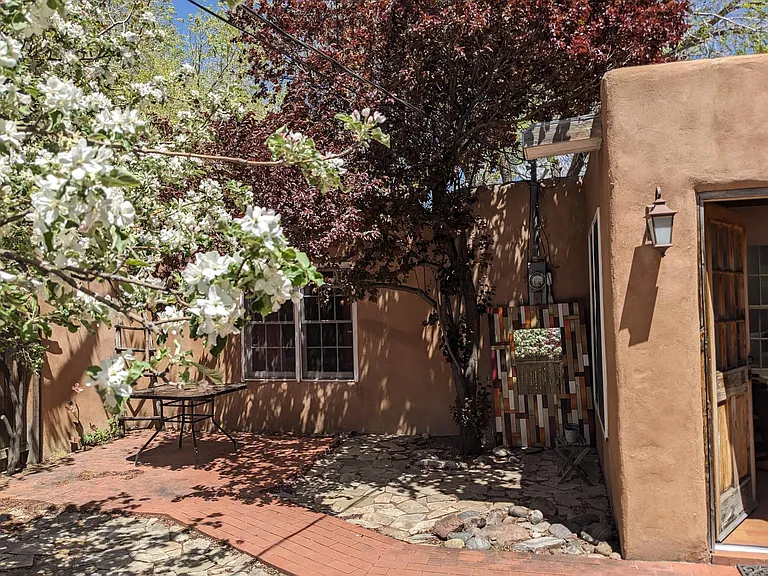 Courtyard in partial bloom