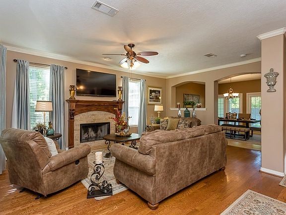 Cozy Wood Burning Fireplace