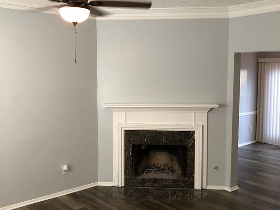 Your view upon try into the townhome. The dining room is pictured in the distance.