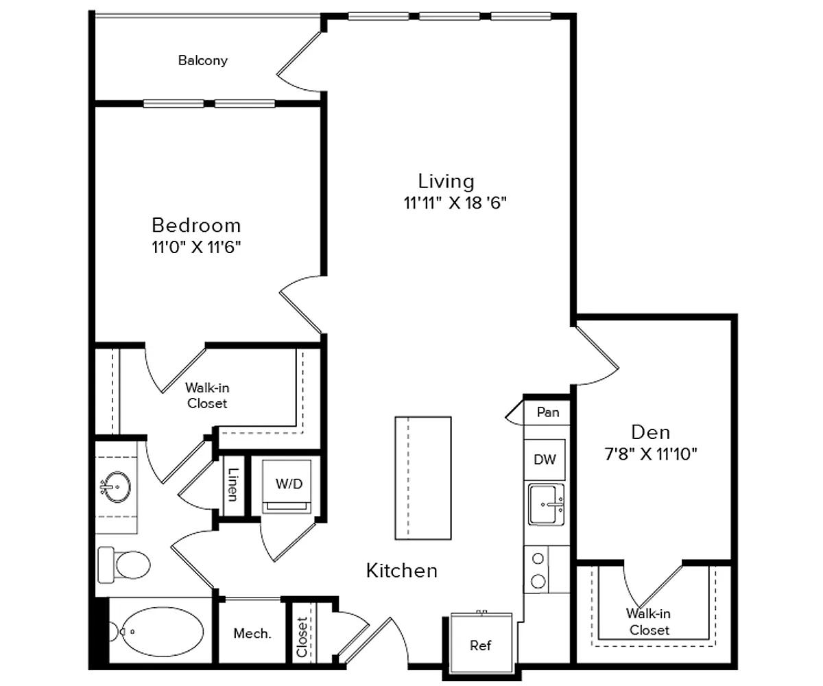 Floor plan A1D-876