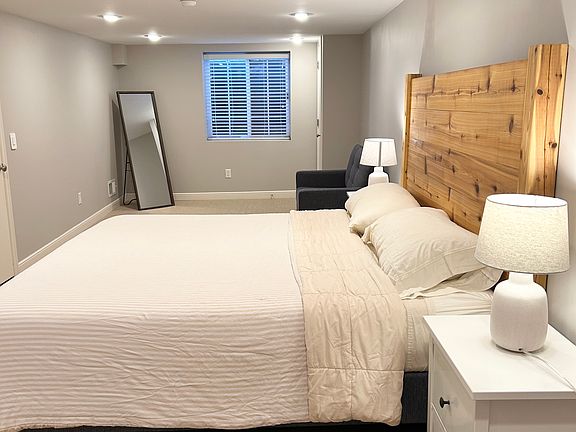 Extra space in the lower level bedroom for lounging & activities.