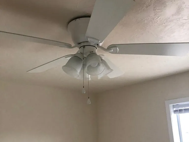 All rooms have ceiling fans, including kitchen.
