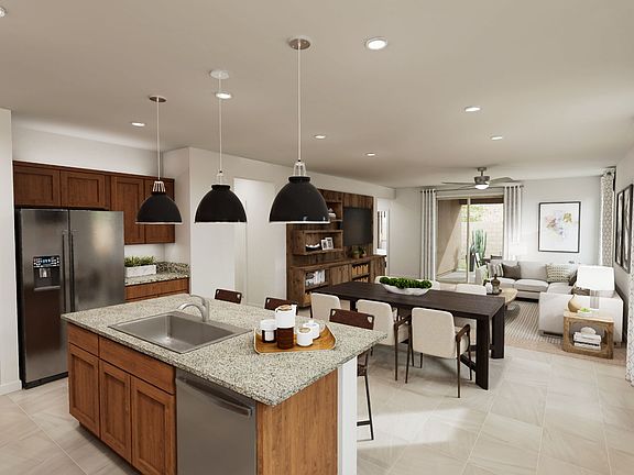 Plan 3502 Great Room Virtual Rendering