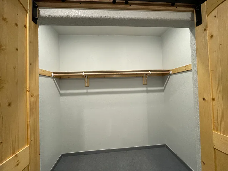 Large walk in closet