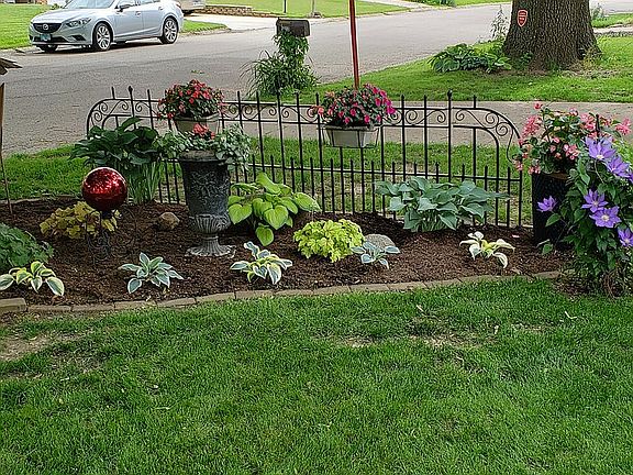 Planting bed-front of home