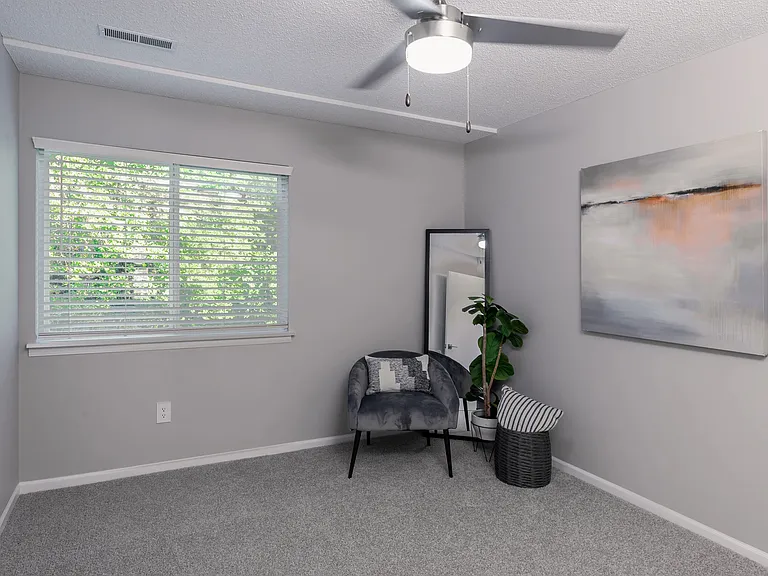Discover the comfort of Emory Lakes Apartments with our cozy bedroom spaces.