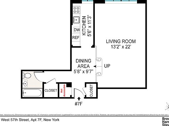 2nd image of 333 W 57th St APT 7-F