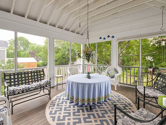 Screened porch from kitchen
