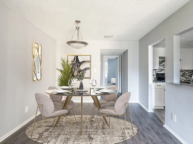Virtually Staged Dining Area