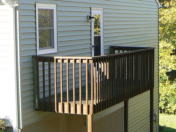 Deck off kitchen