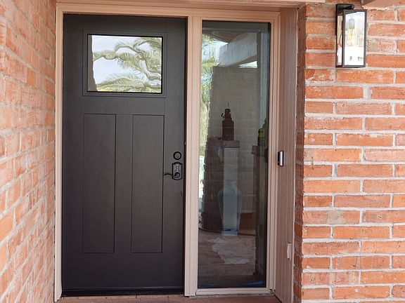 New energy efficient door with coded entry.