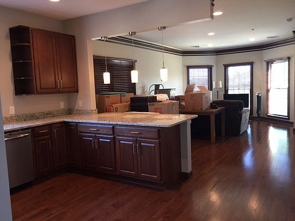 Living room open to kitchen