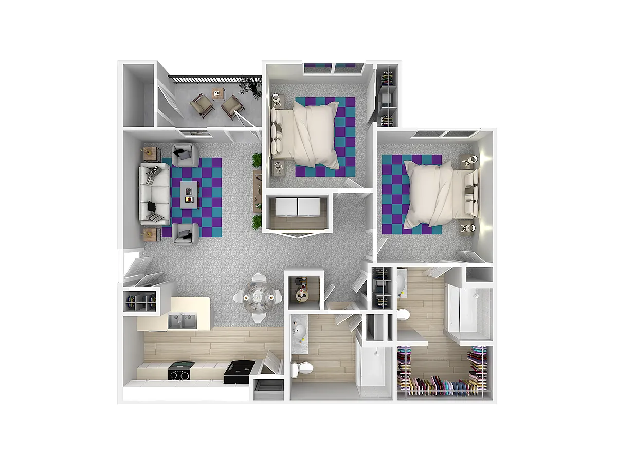 Floor plan 2 X 2