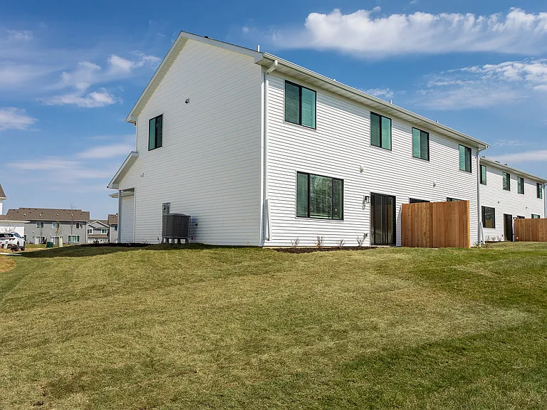 Irrigation, mowing, and snow removal included.