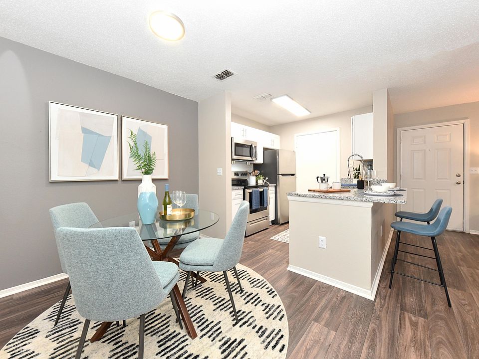 Dining Room + Hardwood Style Flooring