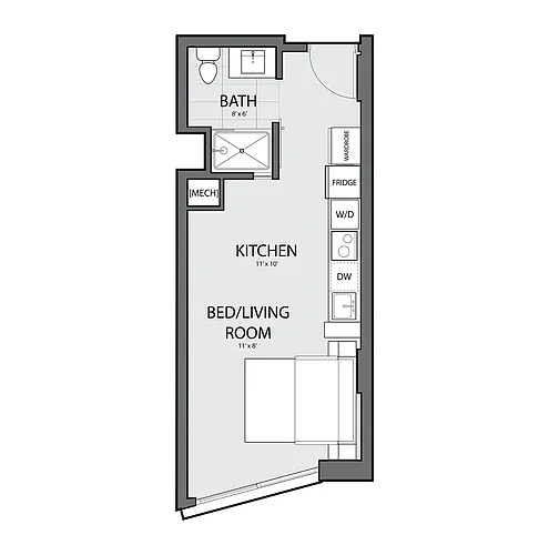 Floor plan Studio-C-0A