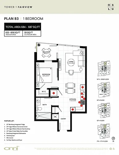 Floor plan Fairview B3