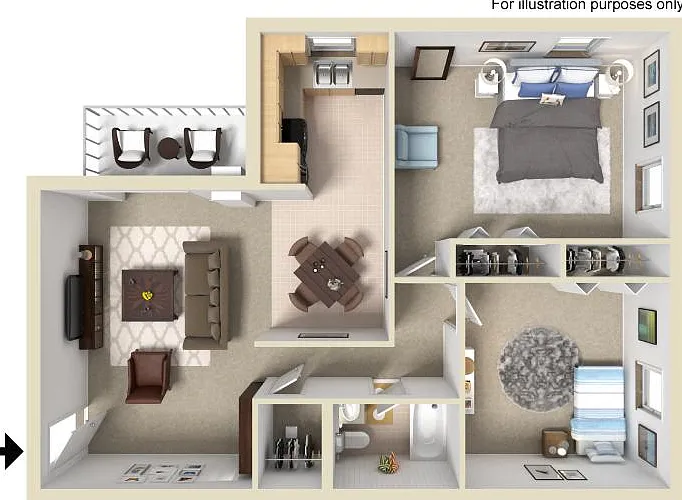 Two Bedroom Floor plan