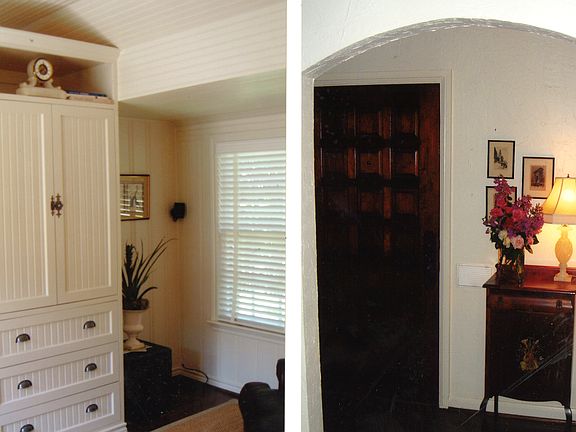 family room left. front door rt