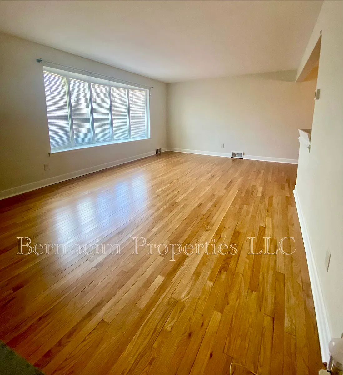 Living Room - Beautiful refinished hardwood floors. Large bay window. - 706 Jerome Pl