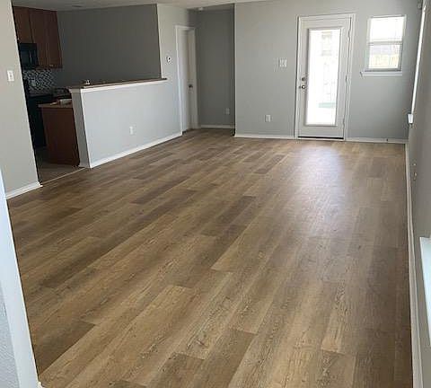 Large living and dining space