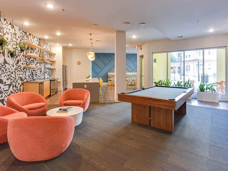 Resident Lounge with Billiard Table