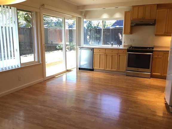 Kitchen with outside view