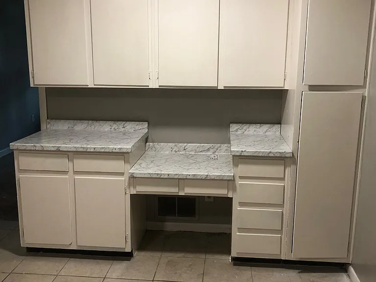desk in kitchen, unit 3