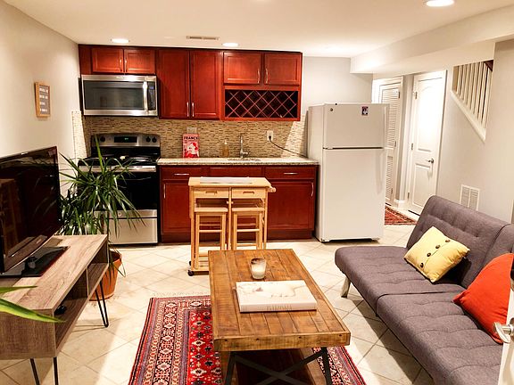 Living room and kitchen