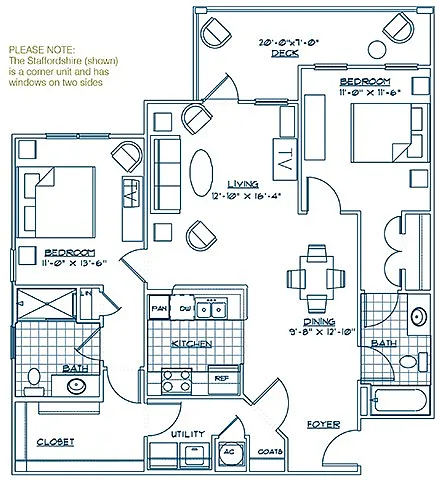 Floor plan The Staffordshire